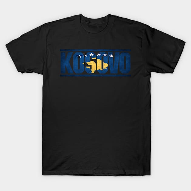 Kosovo Retro Flag for Men Women Kosovo National Pride T-Shirt by Henry jonh